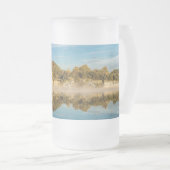 Autumn Glow Lake Springfield Frosted Glass Beer Mu Matglas Bierpul (Voorkant rechts)