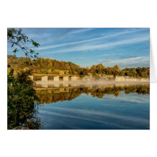 Autumn Glow Lake Springfield Wenskaart