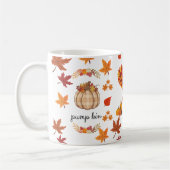 Autumn Gnome Pumpkin Fall Art Print Koffiemok (Links)