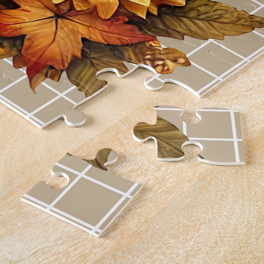 Autumn Gnome Puzzle Legpuzzel (Zijkant)