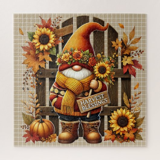 Autumn Gnome Puzzle Legpuzzel (Verticaal)