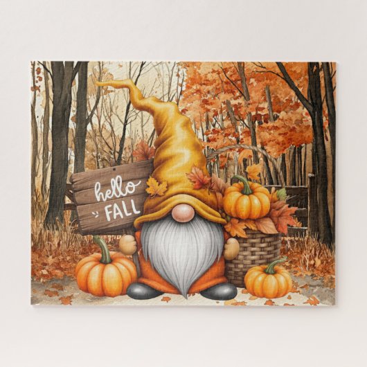 Autumn Gnome Puzzle Legpuzzel (Horizontaal)