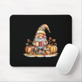 Autumn Gnome Reading Book With Pumpkins Fall Tank  Muismat (Met muis)
