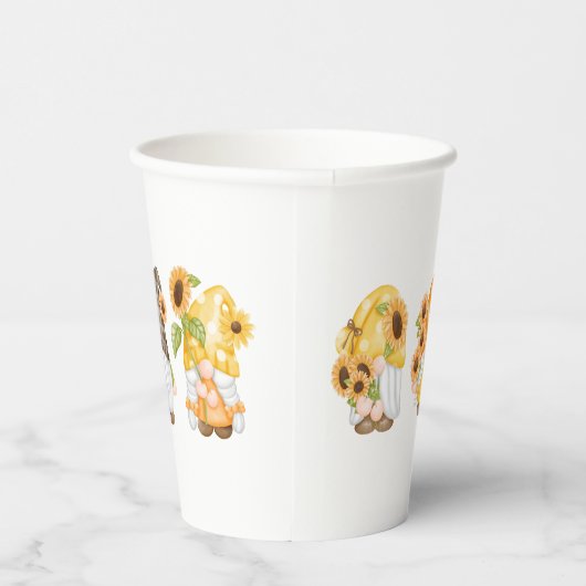 Autumn Gnomes Papieren Bekers (Rechts)