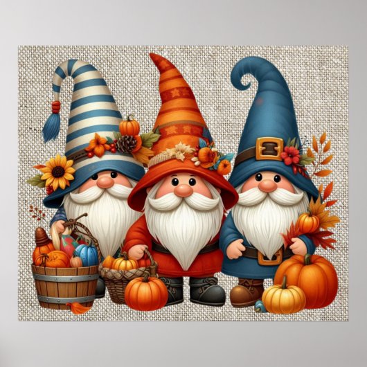 Autumn Gnomes Poster (Voorkant)