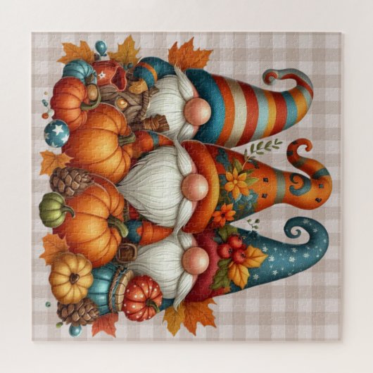 Autumn Gnomes Puzzel (Horizontaal)