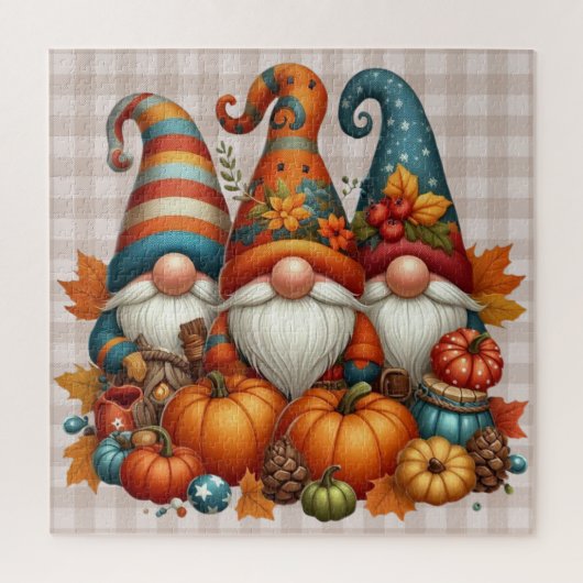 Autumn Gnomes Puzzel (Verticaal)