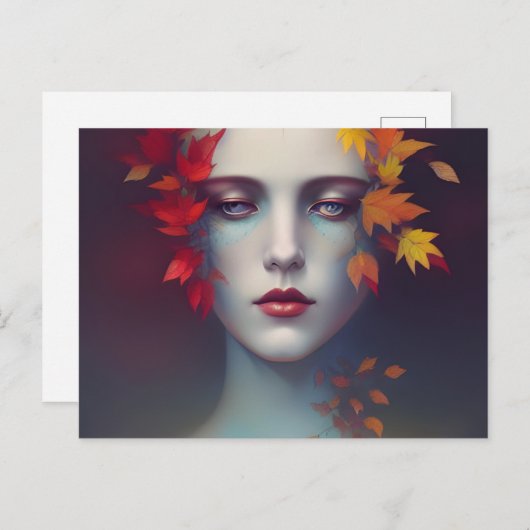 Autumn Goddess Briefkaart (Voorkant / Achterkant)