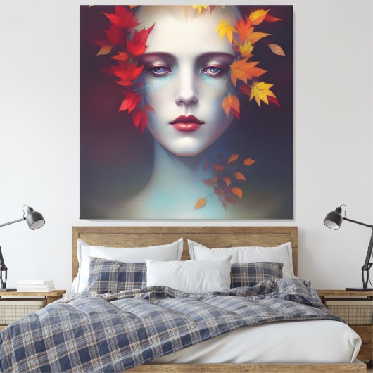 Autumn Goddess Canvas Afdruk (Insitu (Slaapkamer))