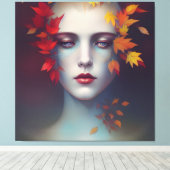 Autumn Goddess Canvas Afdruk (Insitu (Houten vloer))