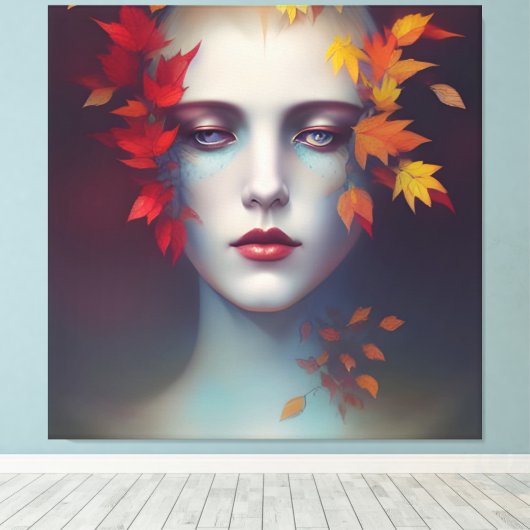Autumn Goddess Canvas Afdruk (Insitu (Houten vloer))