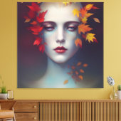 Autumn Goddess Canvas Afdruk (Insitu (Woonkamer))