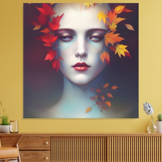 Autumn Goddess Canvas Afdruk (Insitu (Woonkamer))