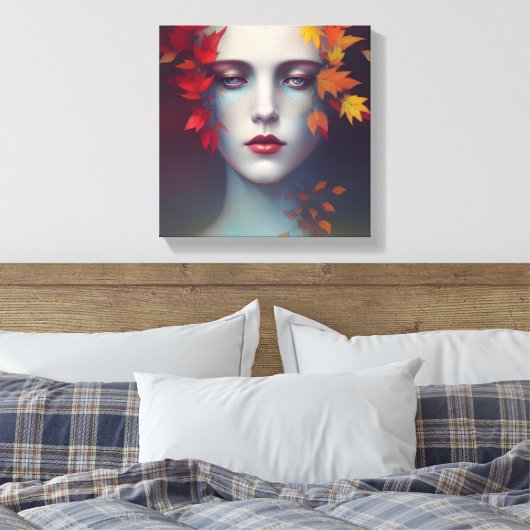 Autumn Goddess Canvas Print (Insitu (Slaapkamer))