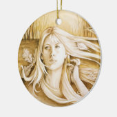 "Autumn" Goddess Ornament/Pendant Keramisch Ornament (Links)