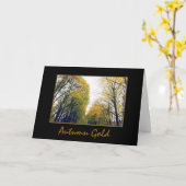 "Autumn Gold" Blank Wenskaart Kaart (Gele Bloem)