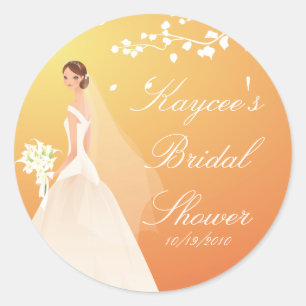 Autumn Gold Bride Vrijgezellenfeest Sticker