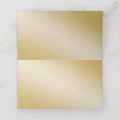 Autumn Gold Chestnut Leaves Table number Plaatskaartje (Binnenkant ongevouwen)