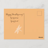 Autumn golden in een waterverf voor het schilderen briefkaart (Achterkant)