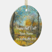 Autumn golden in een waterverf voor het schilderen keramisch ornament (Rechts)