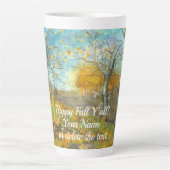 Autumn golden in een waterverf voor het schilderen latte mok (Voorkant)