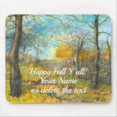 Autumn golden in een waterverf voor het schilderen muismat (Voorkant)