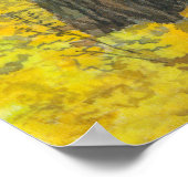 Autumn golden in een waterverf voor het schilderen poster (Hoek)