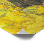 Autumn golden in een waterverf voor het schilderen poster (Hoek)