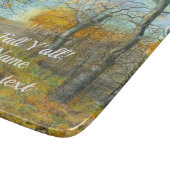 Autumn golden in een waterverf voor het schilderen snijplank (Hoek)