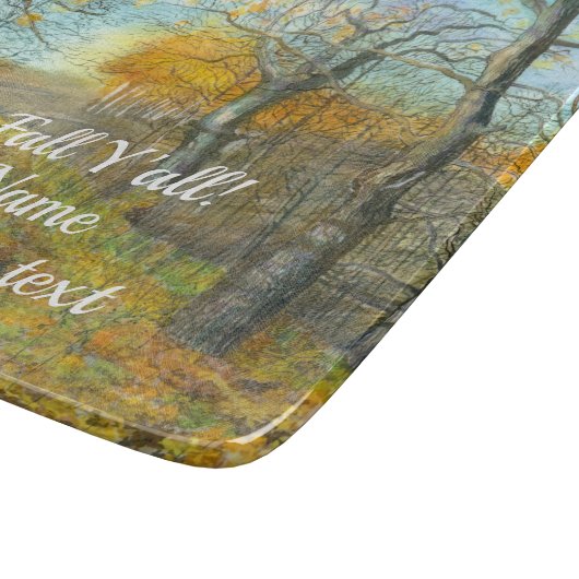 Autumn golden in een waterverf voor het schilderen snijplank (Hoek)