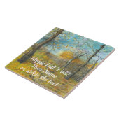 Autumn golden in een waterverf voor het schilderen tegeltje (Zijkant)