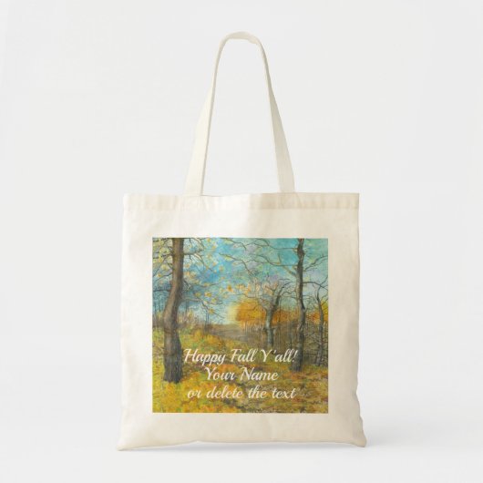 Autumn golden in een waterverf voor het schilderen tote bag (Voorkant)
