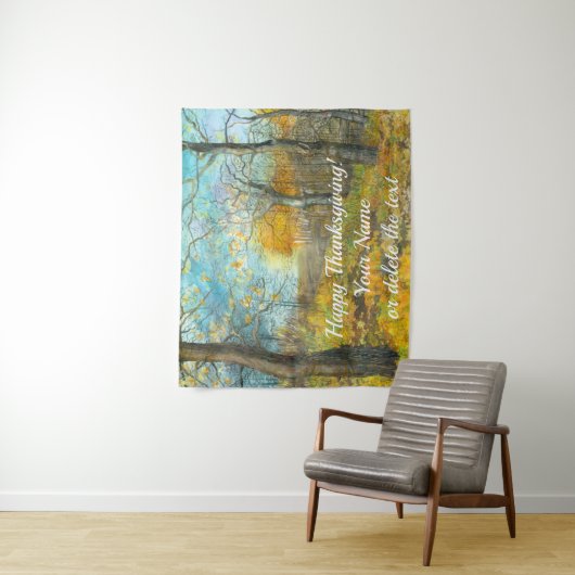 Autumn golden in een waterverf voor het schilderen wandkleed (In situ)