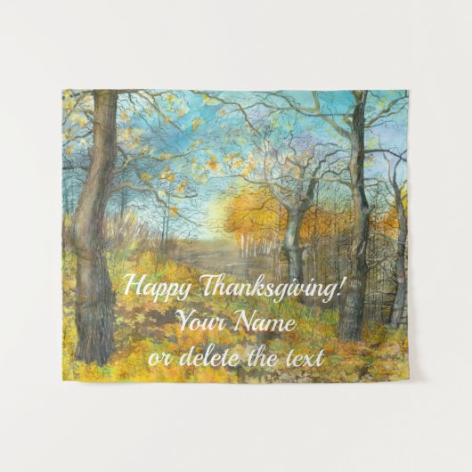 Autumn golden in een waterverf voor het schilderen wandkleed (Voorkant (horizontaal))