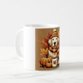 Autumn Golden Retriever mug Koffiemok (Voorkant links)