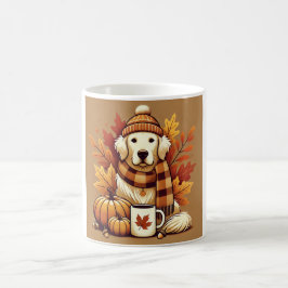 Autumn Golden Retriever mug Koffiemok