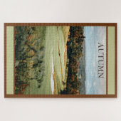 Autumn Golf Scene Foto Jigzaag Puzzle Legpuzzel (Horizontaal)