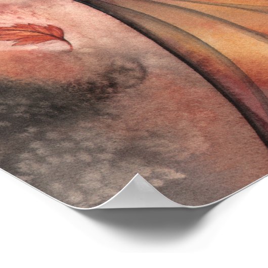 Autumn Gothic Fairy Fantasy Art Poster (Hoek)