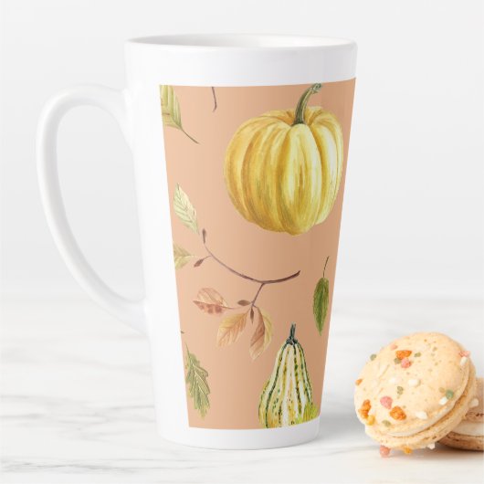 Autumn Gourds Latte Mok (In situ)