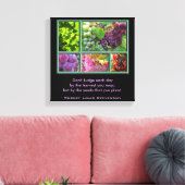 Autumn Grape Collage met Harvest Quote Canvas Afdruk (Insitu (Woonkamer))