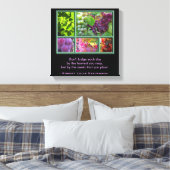 Autumn Grape Collage met Harvest Quote Canvas Afdruk (Insitu (Slaapkamer))