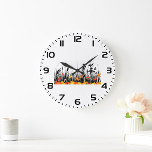 Autumn Grass Grote Klok