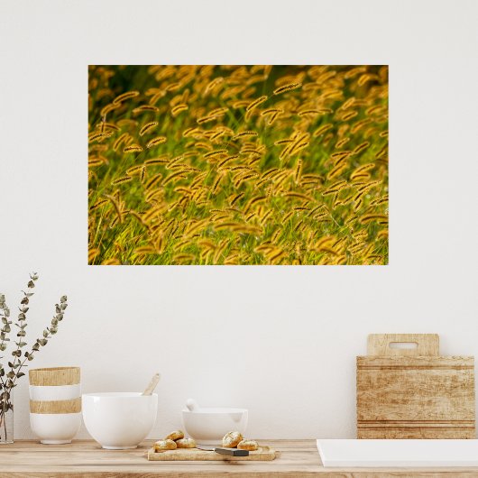 Autumn Grass Poster (Keuken)