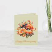 Autumn Gratitude, Thanksgiving invitation Kaart (Voorkant)