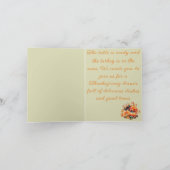Autumn Gratitude, Thanksgiving invitation Kaart (Binnen)