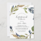Autumn Greenery Engagement Party Kaart (Voorkant)