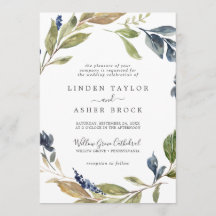 Autumn Greenery Formal Wedding