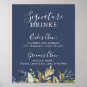 Autumn Greenery | Handtekening Drink zeemacht Poster (Voorkant)