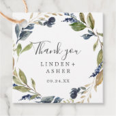 Autumn Greenery Hartelijk dank Bedankjes Labels (Voorkant)