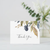 Autumn Greenery Hartelijk dank Bedankkaart (Staand voorkant)